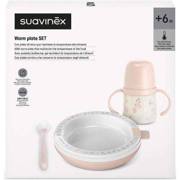 Фото - Набір дитячий 3 пр. Suavinex +6 міс Wild & Free рожевий (309555)